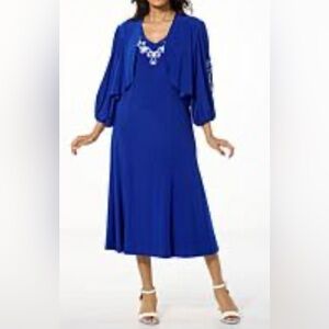 Antthony Originals 2 pc Soutache Dress with Shrug